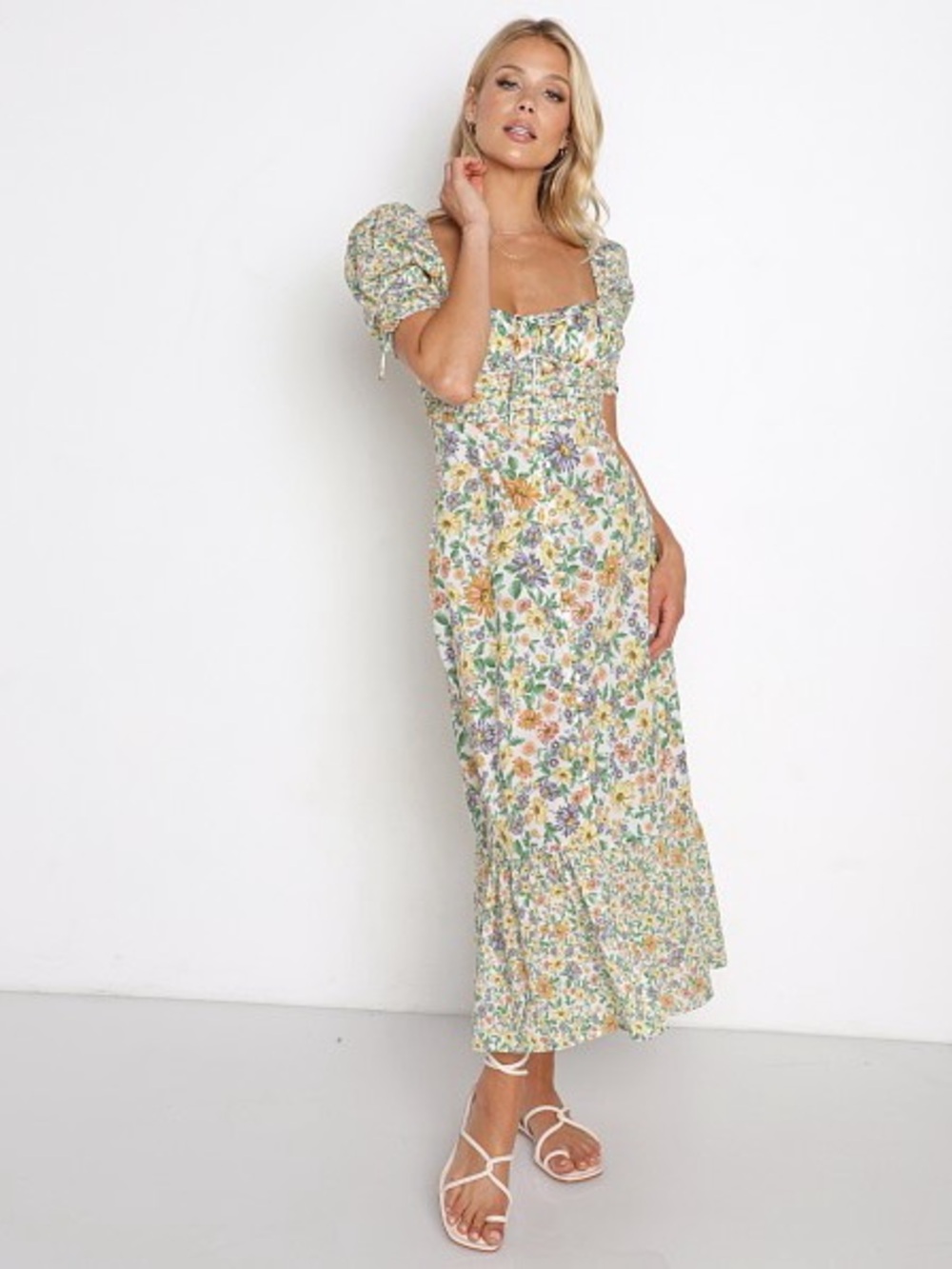 For Love & Lemons Riley Midi Dress